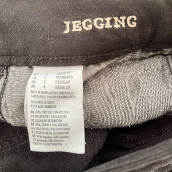 AMERICAN Eagle Outfitters black Super Stretch X distressed jeggings size 2. - Picture 7 of 7